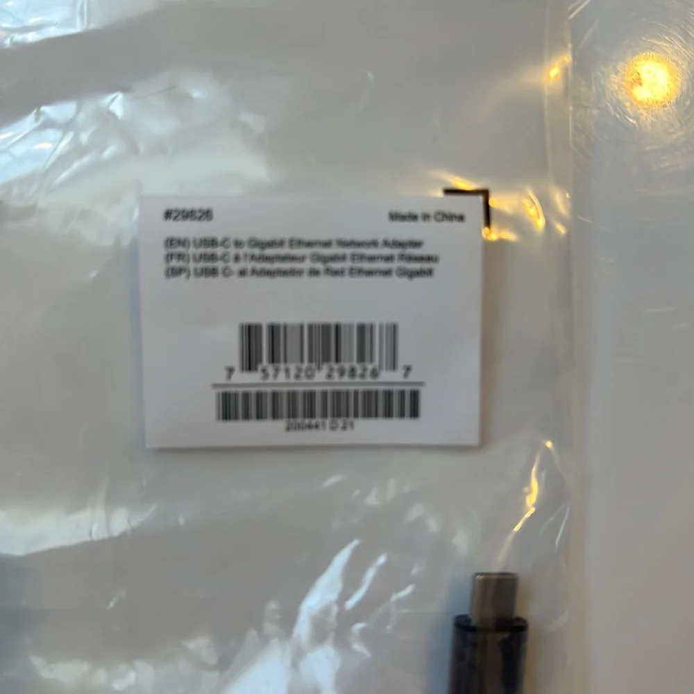 C2G USB-C to Gigabit Ethernet Network Adapter Converter NWT